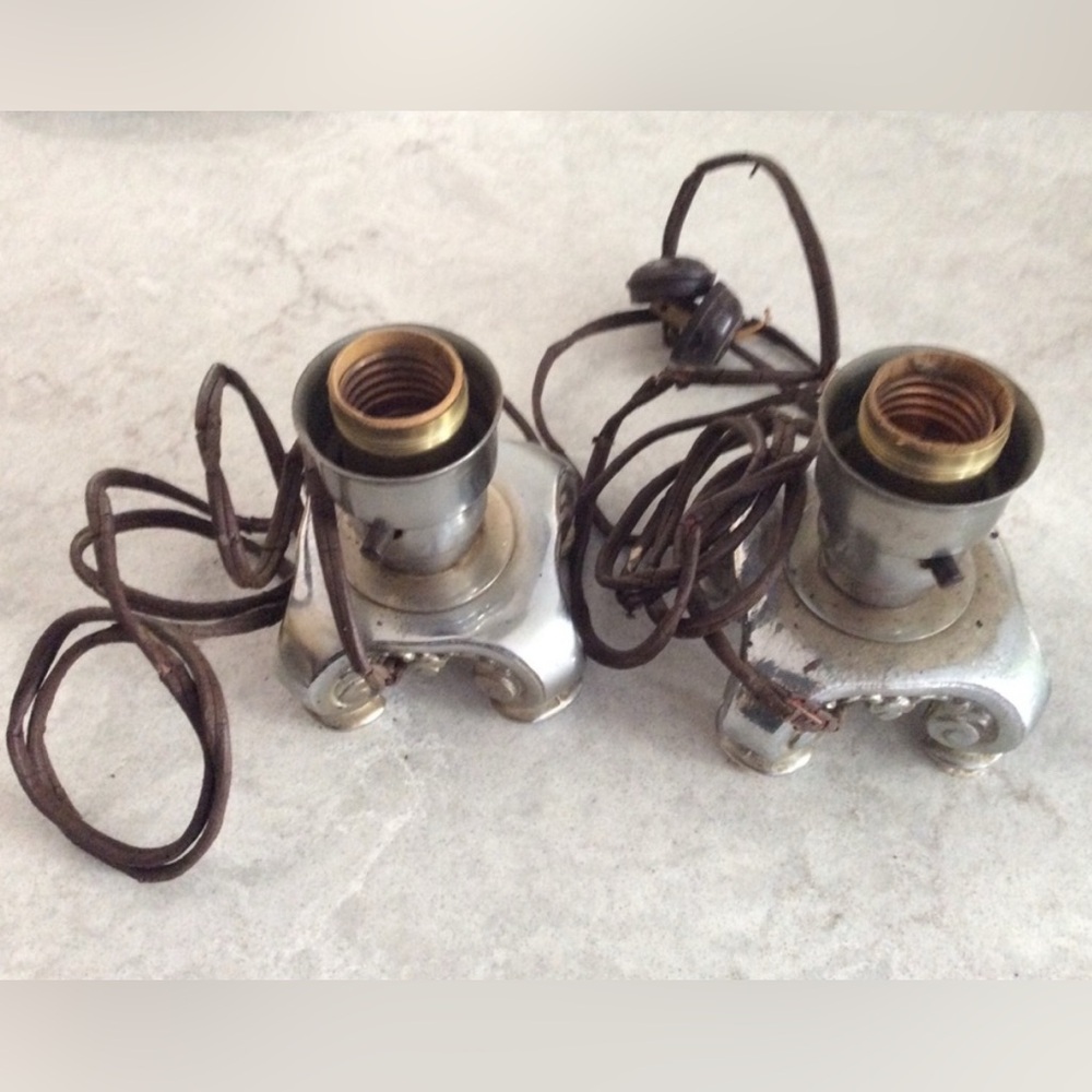 Vintage Lights, must be rewired! (i)